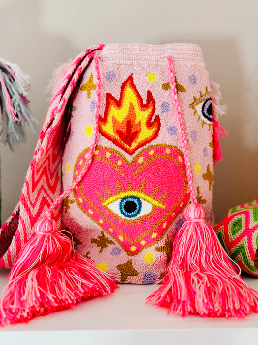 Pink wayu bag