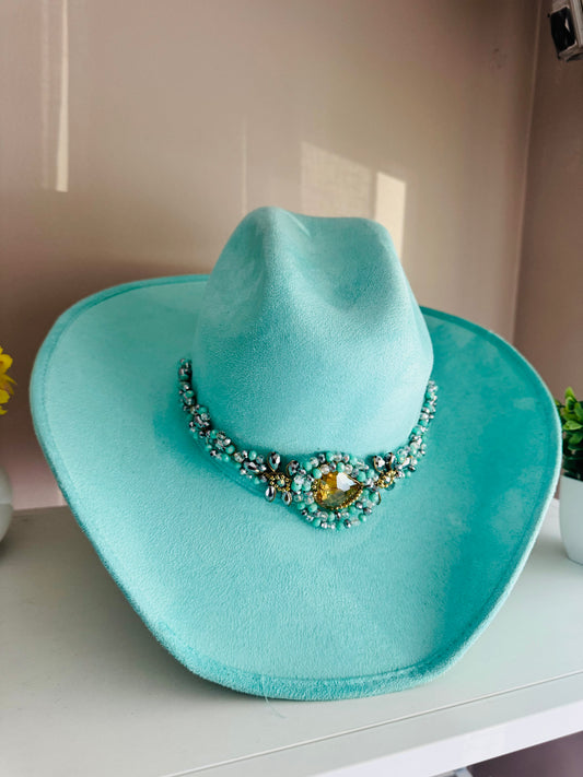 Cownoy hat turquoise