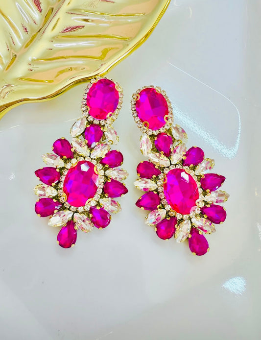 Elegant crystal earrings