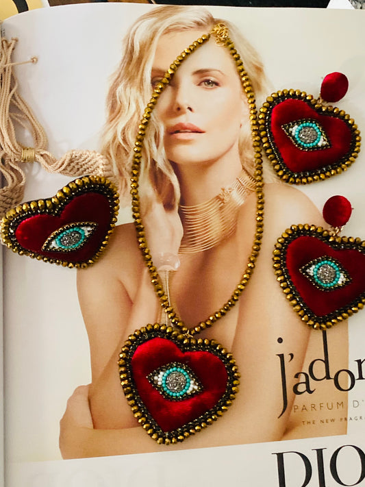 Red heart jewelry