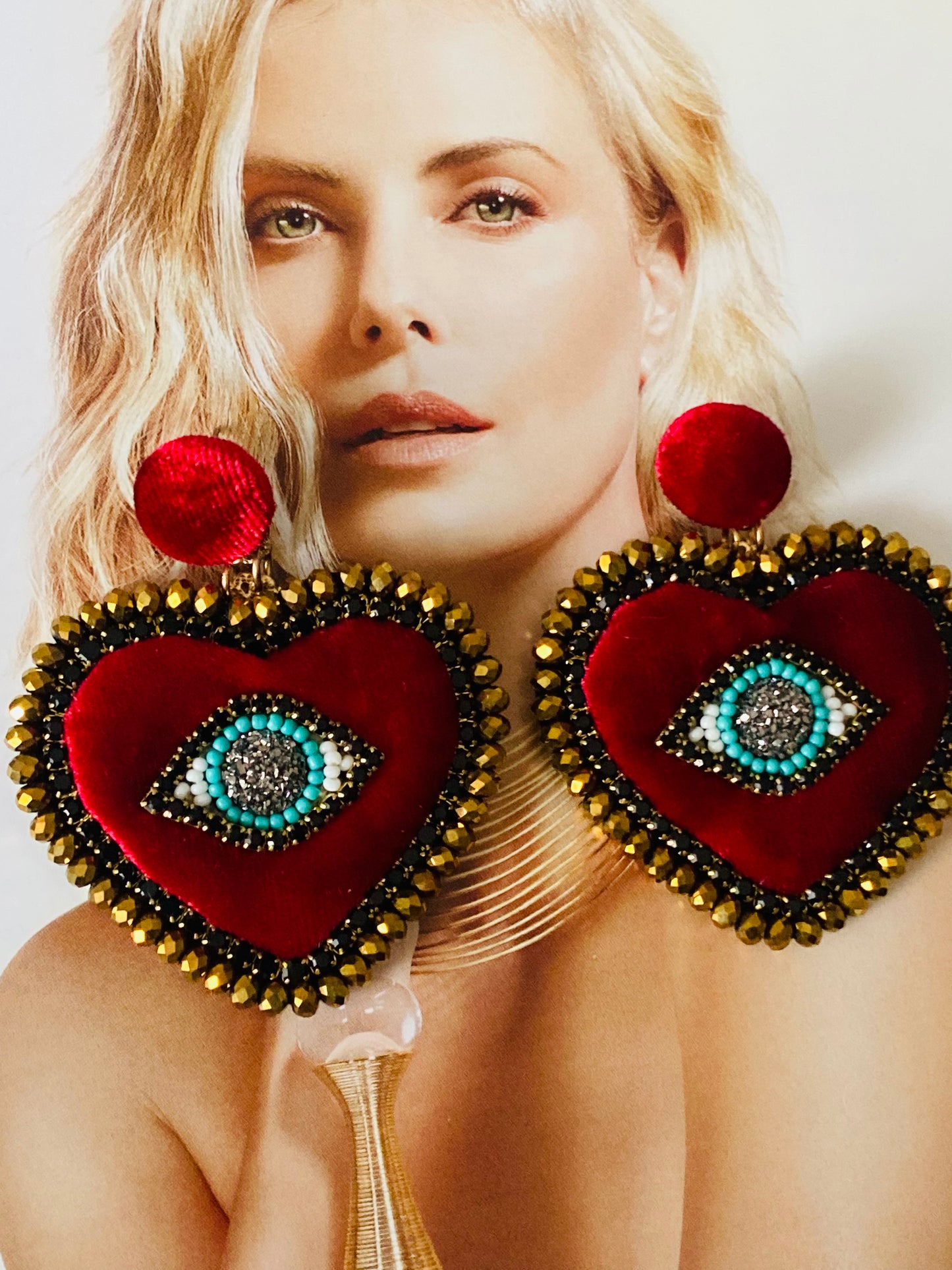 Red heart jewelry