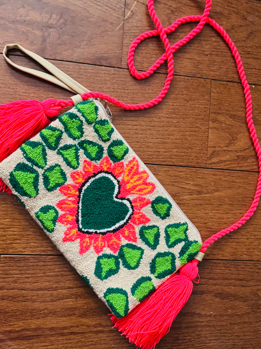 Heart clutch and purses