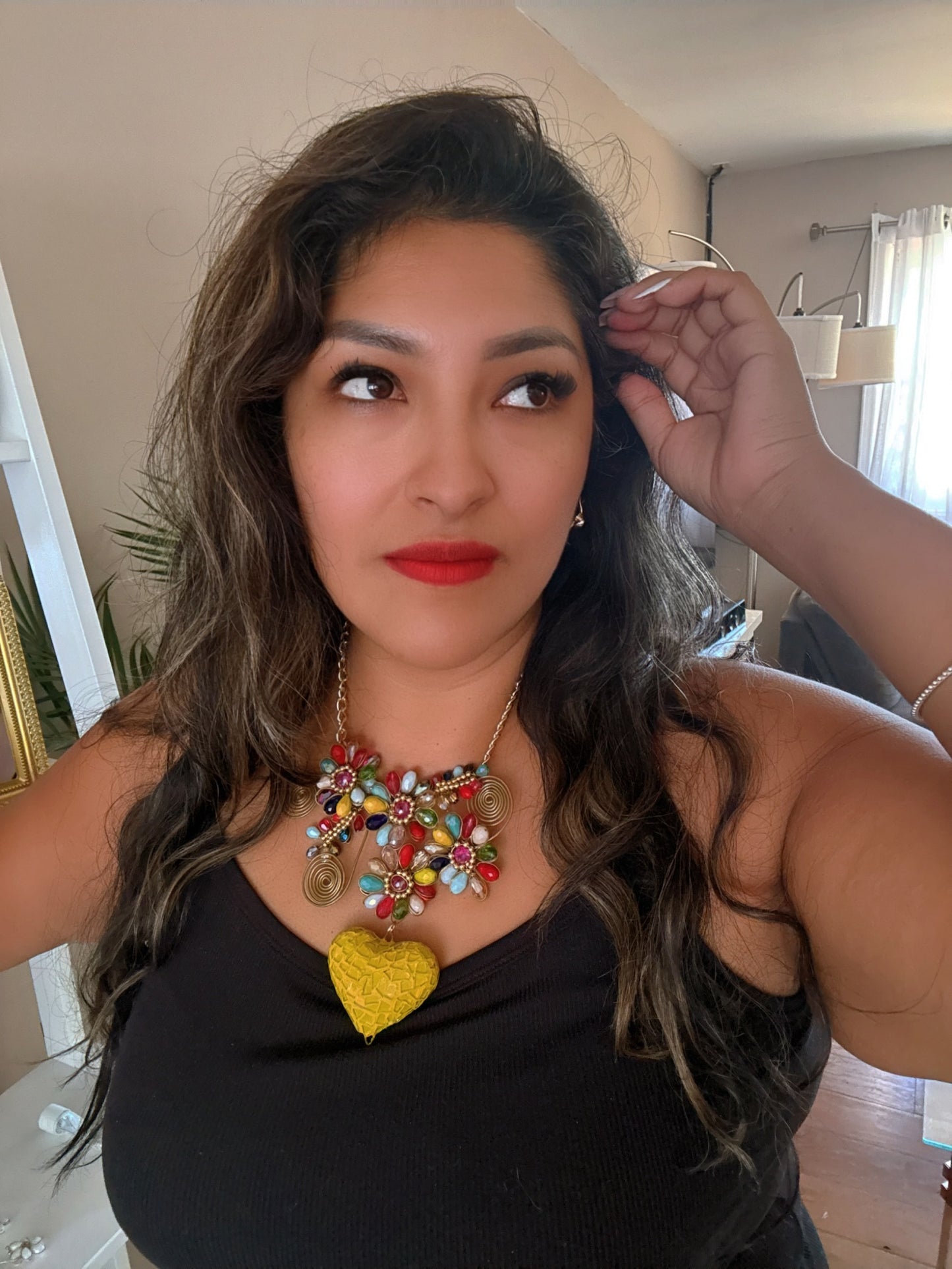 Yellow heart necklace