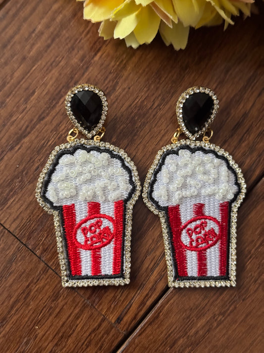 Pop corn earrings