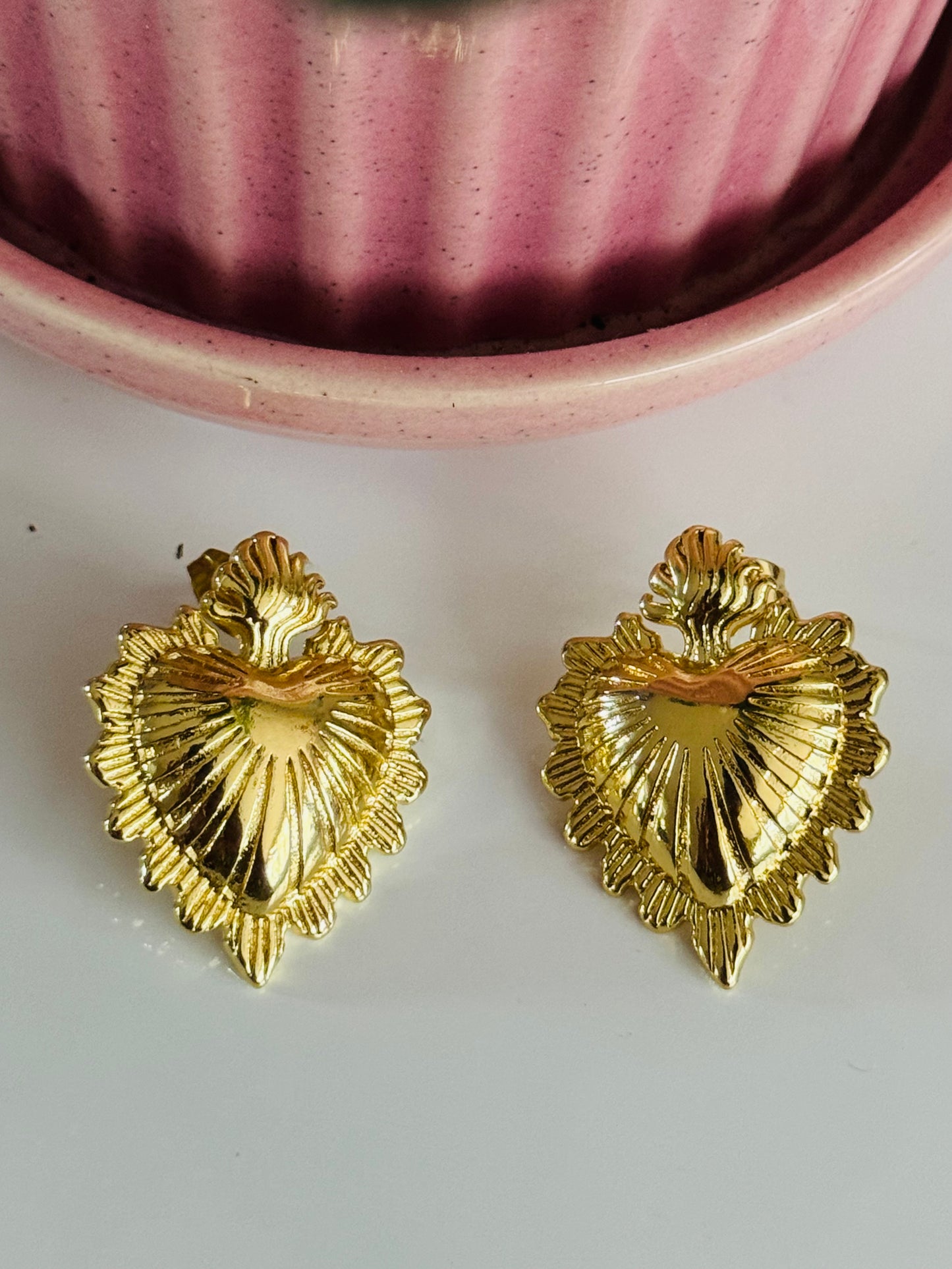 Secret heart earrings
