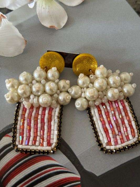 Pop corn earrings