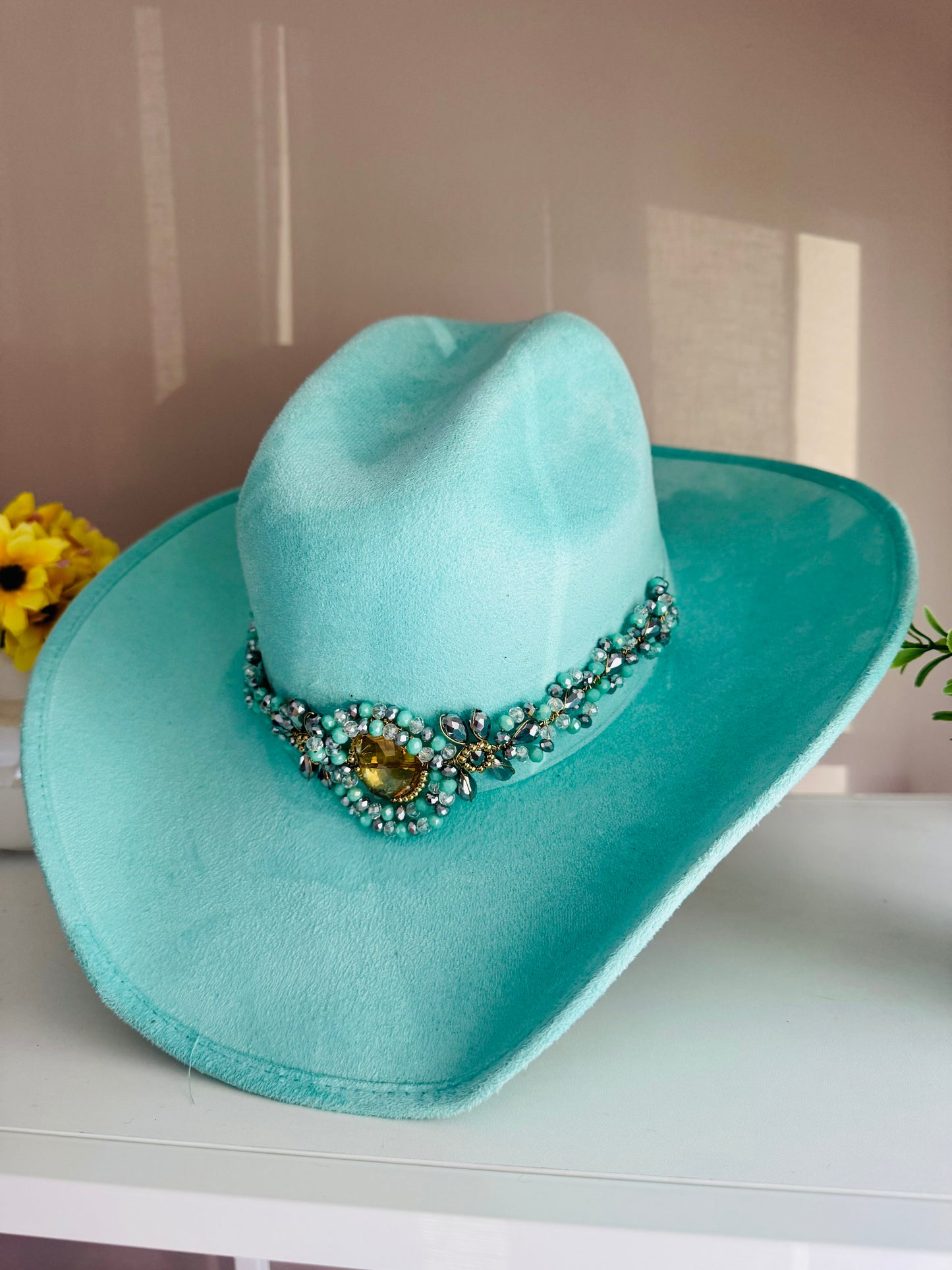 Cownoy hat turquoise